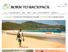 Tablet Screenshot of borntobackpack.com